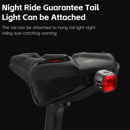 1757 Fahrradsatteldecke, Memory-Schaum + Silikon - Schwarz + Rot