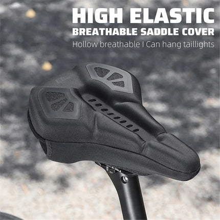 565Housse de selle de vélo, mousse à mémoire de forme + silicone - Noir