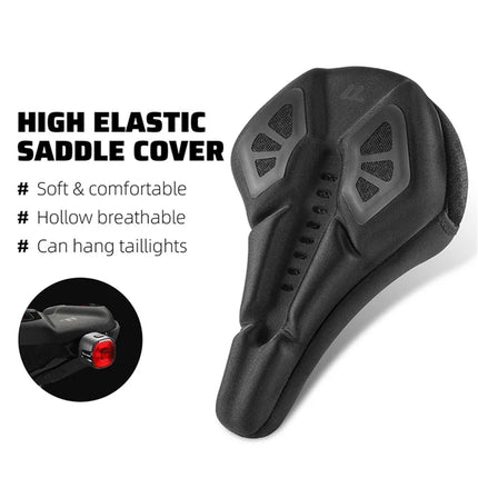 565Housse de selle de vélo, mousse à mémoire de forme + silicone - Noir