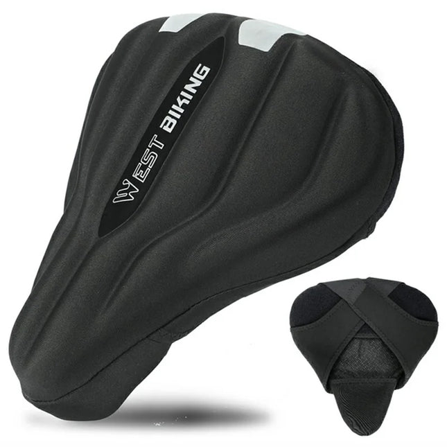 1841 Wide and thick shock-absorbing bicycle seat cover, 25.5 x 26.5