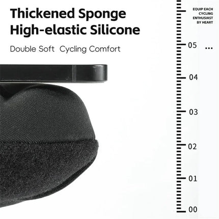 1841 Wide and thick shock-absorbing bicycle seat cover, 25.5 x 26.5