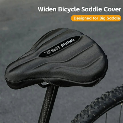 1153Housse de selle de vélo élargi et épais à absorption des chocs, 25,5 x 26,5