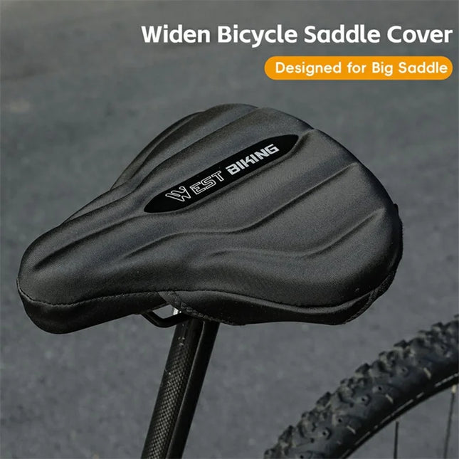 1153Housse de selle de vélo élargi et épais à absorption des chocs, 25,5 x 26,5