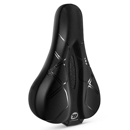 888Housse de siège de vélo silicone avec bouton de réglage - Noir rayé