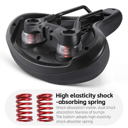 562Selle de vélo large et confortable, coussin à ressort