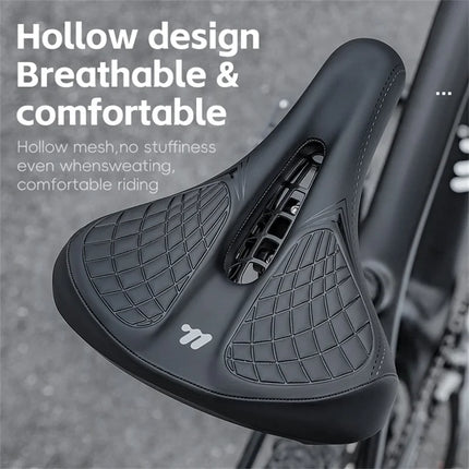 562Selle de vélo large et confortable, coussin à ressort
