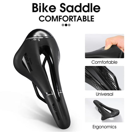 1340Selle PU confortable amortisseur confortable-  Noir / Argent