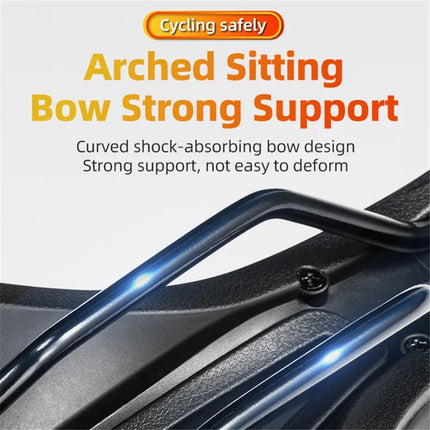 1118Selle de vélo VTT respirante en cuir PU et antichoc Rockbros