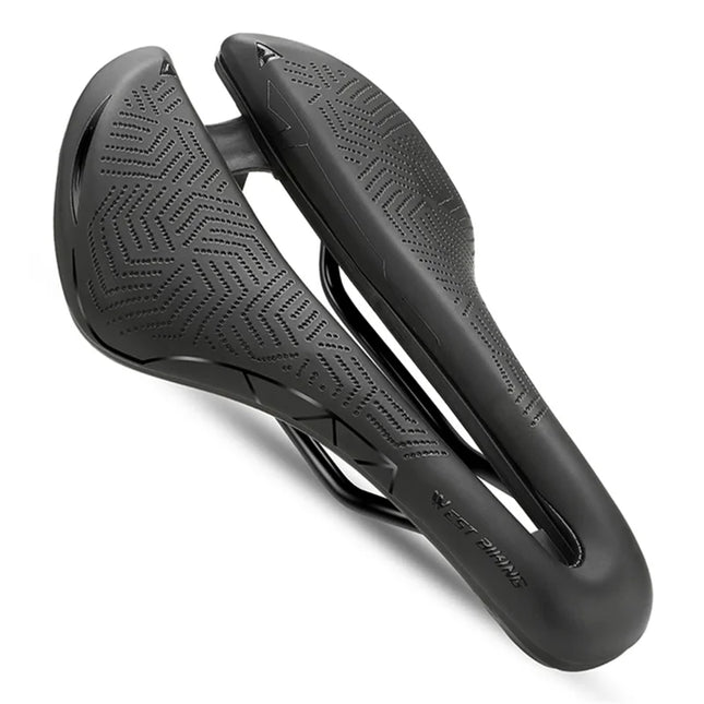 1013Selle de vélo de route ultralégère  Coussin Cuir imperméable   - Noir