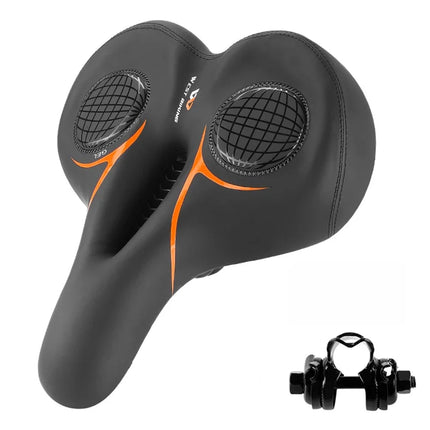 685 Shock-absorbing foam bike saddle for mountain bikes, road bikes - Orange