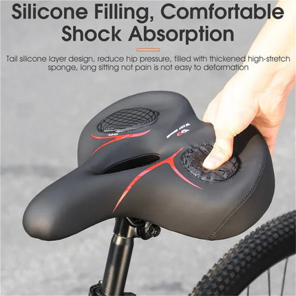 685 Shock-absorbing foam bike saddle for mountain bikes, road bikes - Orange