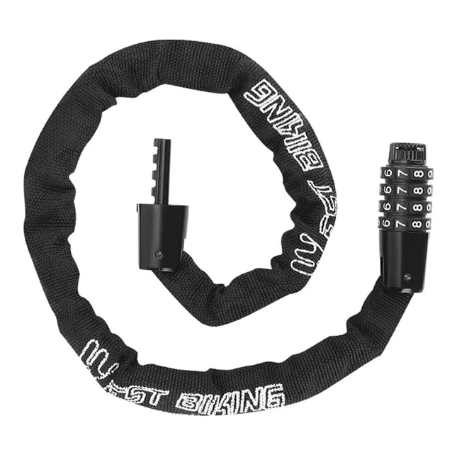 Candau de cadena de bicicleta amb combinació reajustable de 4 xifres