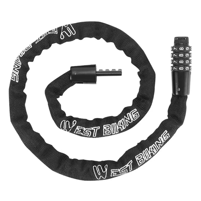 Candau de cadena de bicicleta de 4 xifres resetejable