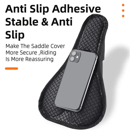 1679Sillín de bicicleta de ciclismo grueso de silicona con absorción de impactos