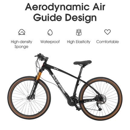 1015Selle de vélo en cuir PU, siège de vélo respirant - Style respirant et ajouré