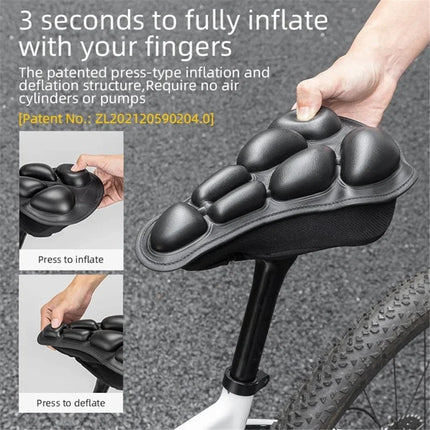 1174Coprisella per bicicletta a gonfiaggio a pressione con airbag antishock