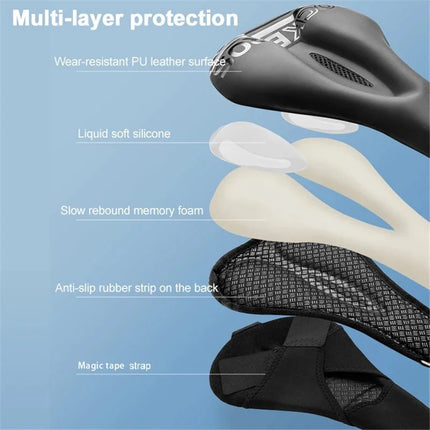 435Sella per bicicletta in silicone ammortizzante Rockbros