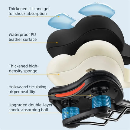 540Selle de vélo respirante et antichoc en silicone Rockbros