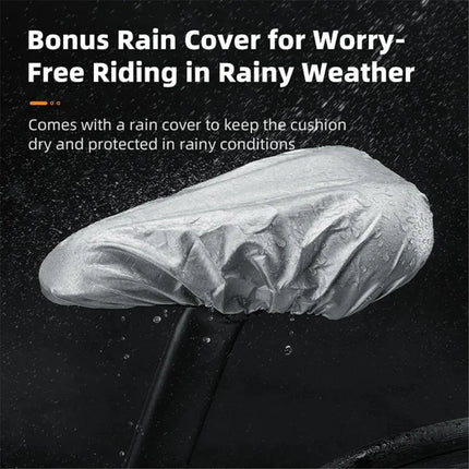 433Housse de selle de vélo épais en silicone à absorption des chocs respirant