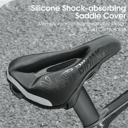 637Housse de selle de vélo en silicone + mousse à mémoire de forme