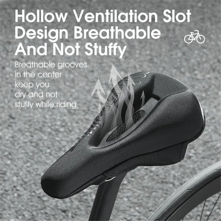 637Housse de selle de vélo en silicone + mousse à mémoire de forme