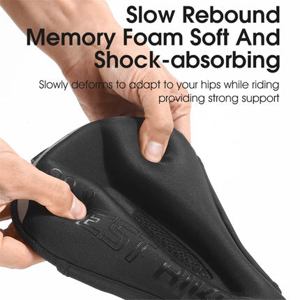 637Housse de selle de vélo en silicone + mousse à mémoire de forme