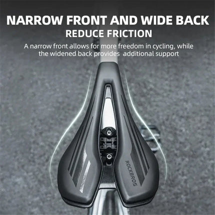 1514Sella per bicicletta cava in pelle PU e spugna ammortizzante Rockbros