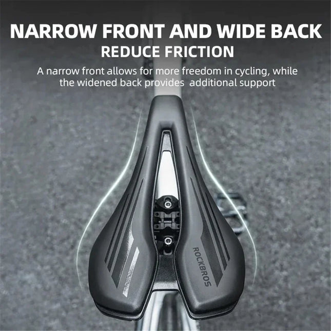 1514Sella per bicicletta cava in pelle PU e spugna ammortizzante Rockbros