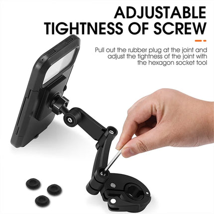 387Support téléphone étanche WEST BIKING YP0715056 pour vélo ou moto guidon