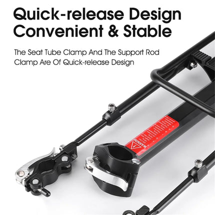 988Portapacchi posteriore per bicicletta per portapacchi da bicicletta 24-27,5 pollici