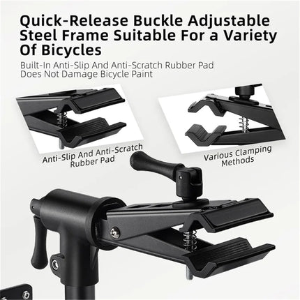 1476 Support per bici in acciaio al carbonio Fissaggio a parete