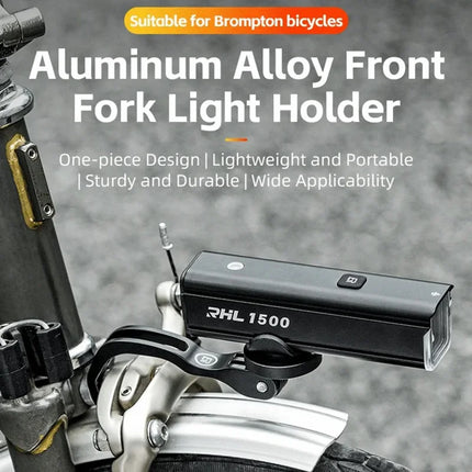 1065Support de phare de vélo, extension de phare avant de vélo pliant