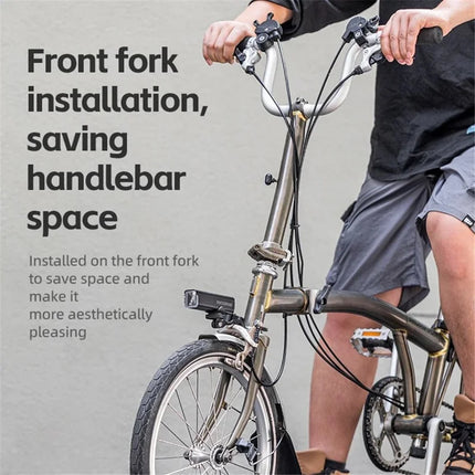 1065Support de phare de vélo, extension de phare avant de vélo pliant