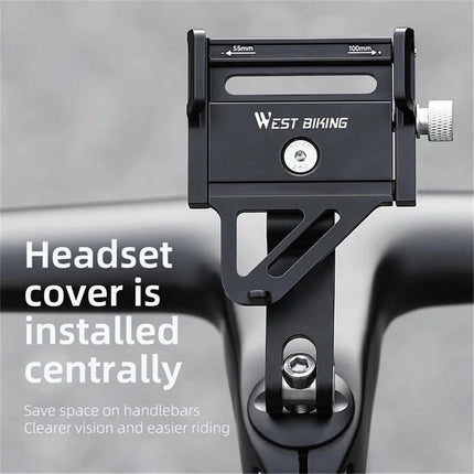 Supporto per telefono da bici da corsa MTB in lega di alluminio 1809