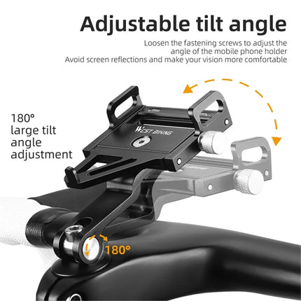 Supporto per telefono da bici da corsa MTB in lega di alluminio 1809