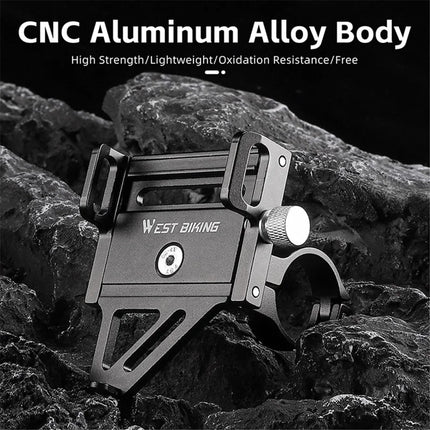 Supporto per telefono cellulare per bici ultra-leggero in lega di alluminio