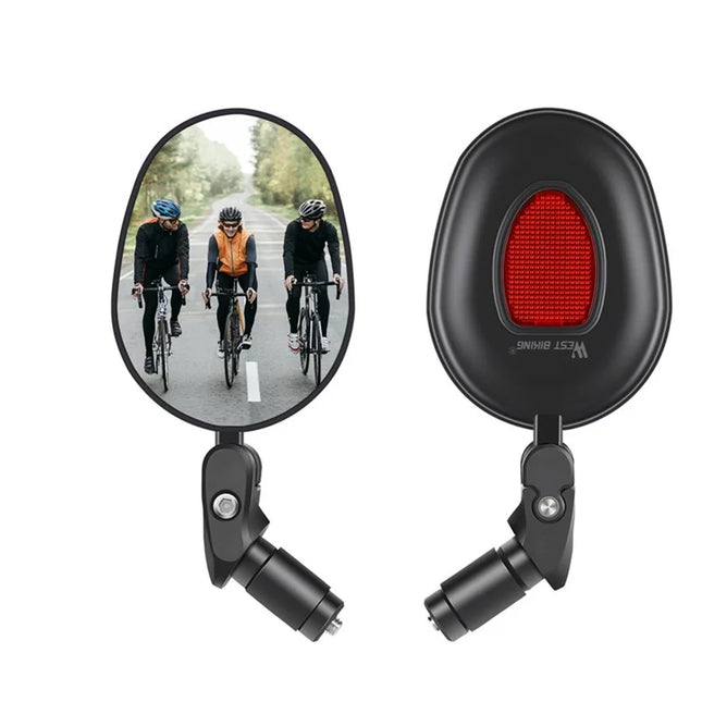908 Bicycle Rearview Mirror Wide Angle 360° Handlebar Rotation