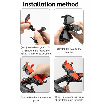 919Support supporto per telefono da bici sei artigli Rockbros