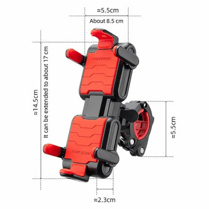 919Support supporto per telefono da bici sei artigli Rockbros