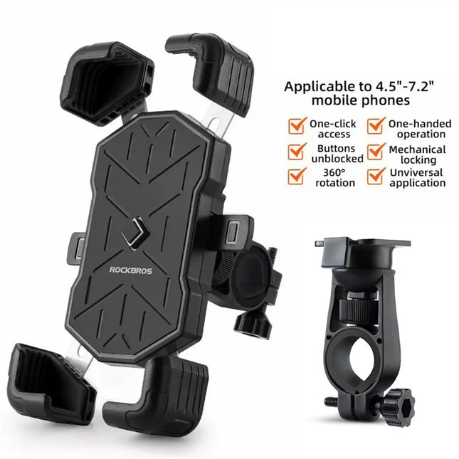 897Rockbros Bike phone holder for 4.5 to 7.2 inches