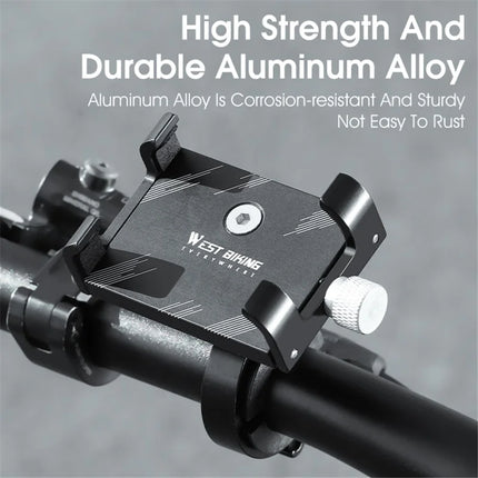 2160 Soporte de teléfono para bicicleta en aleación de aluminio