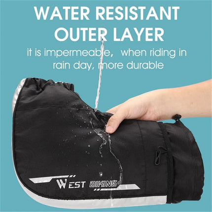 1694 Guantes de manillar para bicicleta eléctrica, mitones cálidos cortaviento