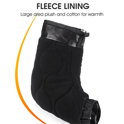 1694 Guantes de manillar para bicicleta eléctrica, mitones cálidos cortaviento