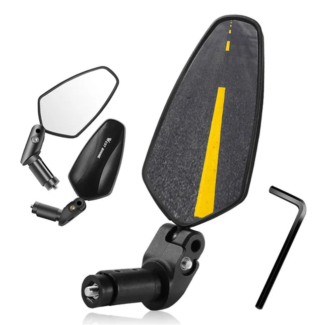 1251Rétroviseur de guidon de VTT court, rotatif à 360 degrés