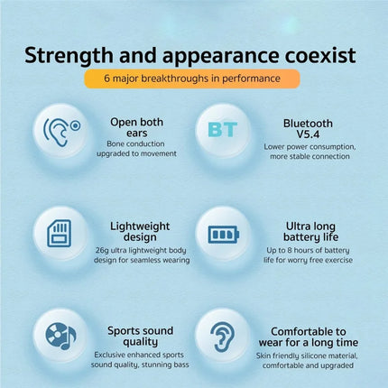 563Ecouteur sans fil Bluetooth à port cervical pour extérieur