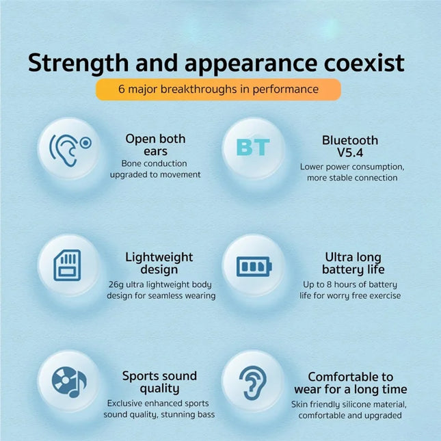 563Ecouteur sans fil Bluetooth à port cervical pour extérieur