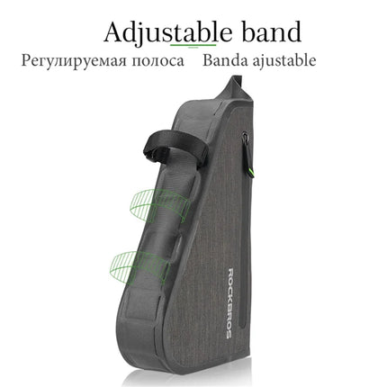 601 Waterproof 5L Bike Saddle Bag, Triangular Cycling Tube Pouch