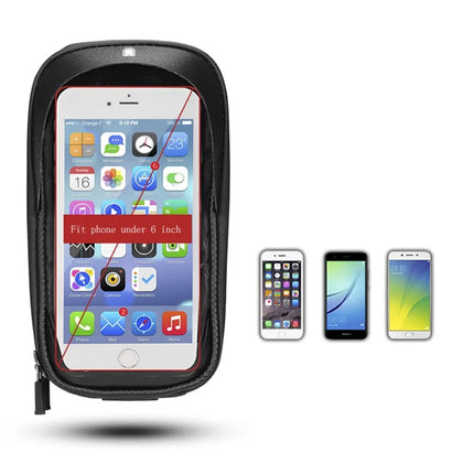 2451Étui étanche pour téléphone Rockbros 6 pouces avec écran tactile,