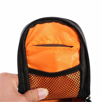 1158Borsa posteriore per bicicletta resistente alla pioggia con tasca per bottiglia d'acqua