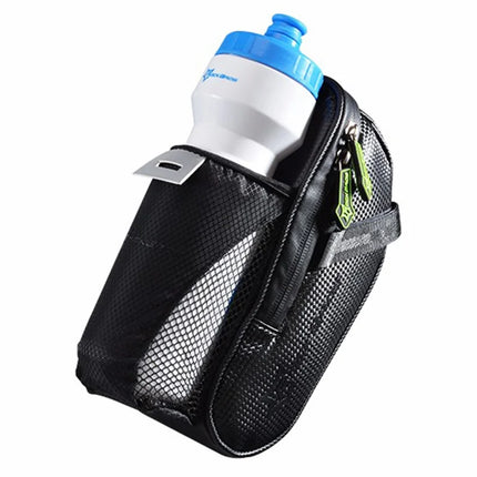 1158Borsa posteriore per bicicletta resistente alla pioggia con tasca per bottiglia d'acqua